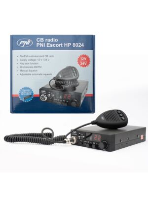 Statie radio CB PNI Escort HP 8024 cu ASQ reglabil si alimentare 12V-24V
