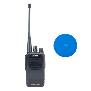 Kit Statie radio portabila PNI Alinco DJ-PAX4, PMR446, Dual Mode analogic si digital, VOX, TOT, IP67, acumulator 1800mAh