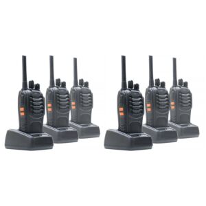 Kit 6 statii radio portabile PNI PMR R40 PRO acumulatori, incarcatoare si casti incluse